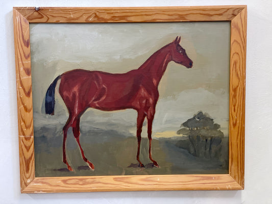 Folk Art Horse Lanscape